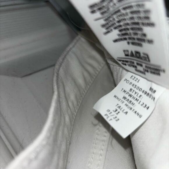 HUDSON JEANS Thalia Straight Leg 90s Jeans in White Mustang Size 31 NEW - Picture 10 of 15